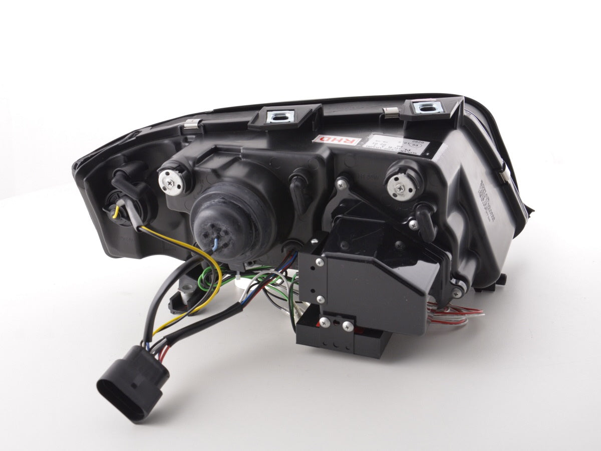 Scheinwerfer Set Daylight LED TFL-Optik Audi A6 Typ 4B Bj. 01-04 chrom für Rechtslenker