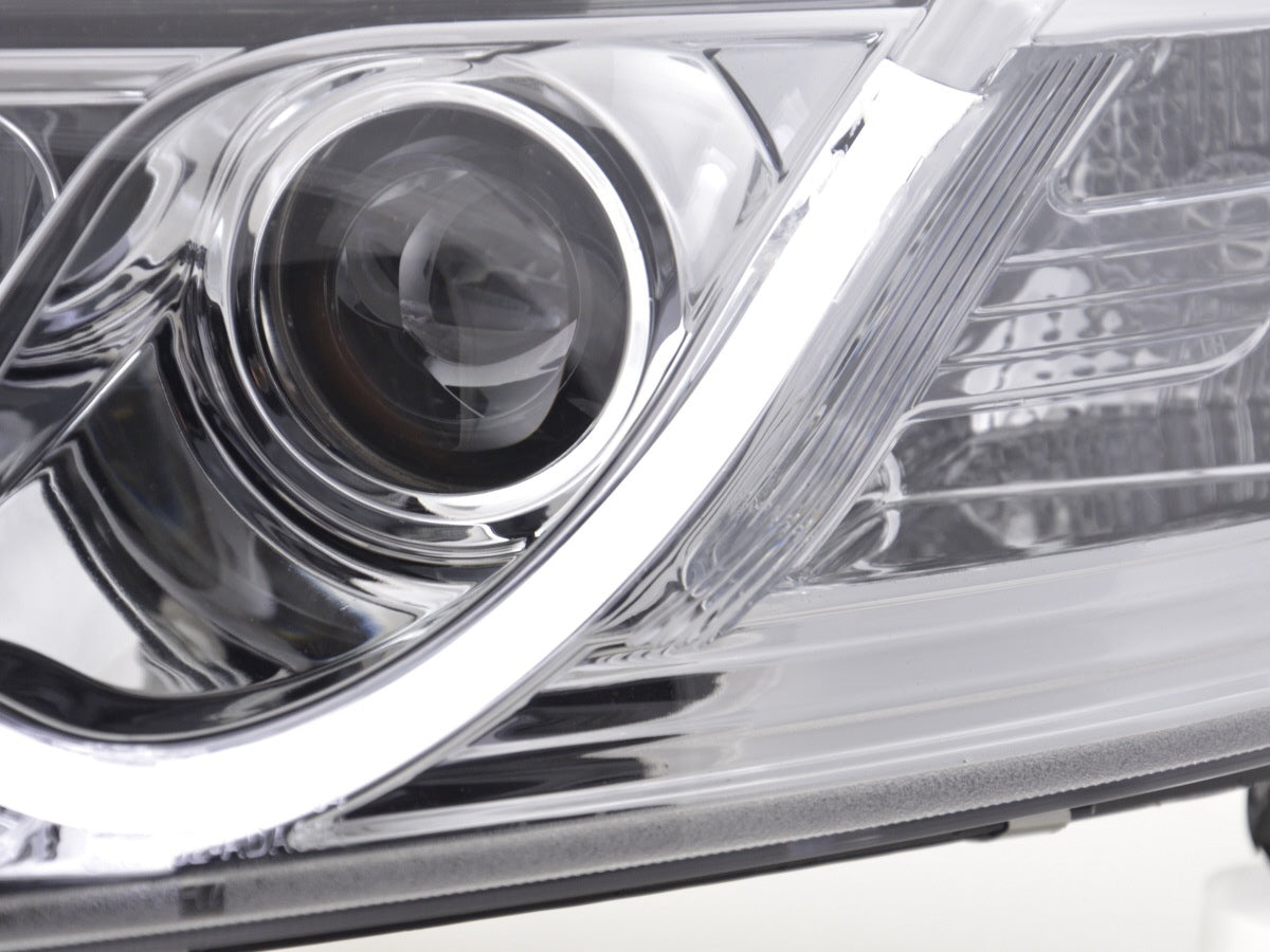 Scheinwerfer Set Daylight LED TFL-Optik Audi A6 Typ 4F Bj. 04-08 chrom für Rechtslenker