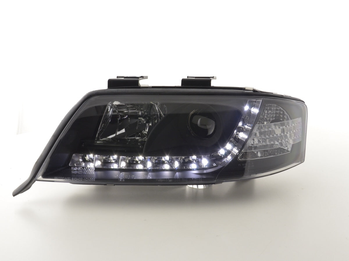 Scheinwerfer Set Daylight LED TFL-Optik Audi A6 Typ 4B  97-01 schwarz
