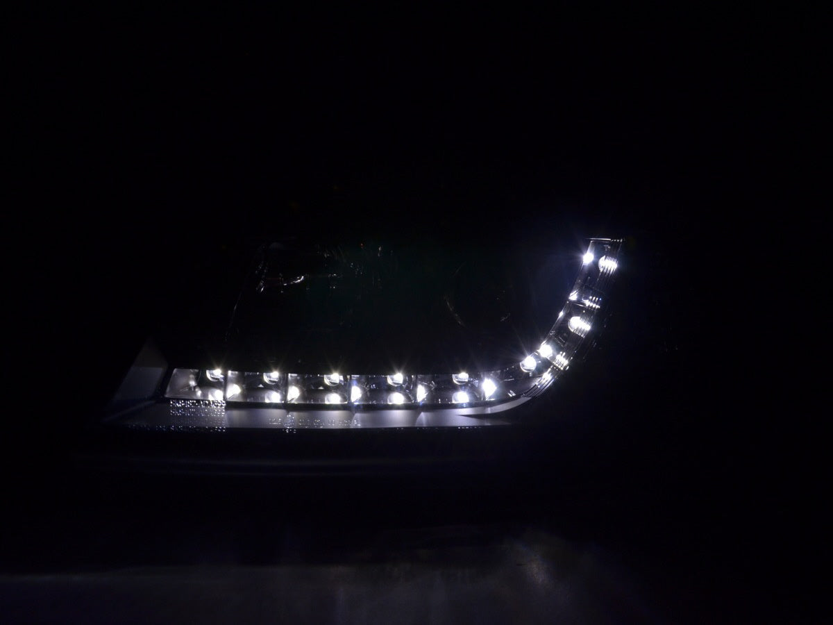 Scheinwerfer Set Daylight LED TFL-Optik Audi A6 Typ 4B  97-01 schwarz