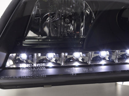 Scheinwerfer Set Daylight LED TFL-Optik Audi A6 Typ 4B  97-01 schwarz