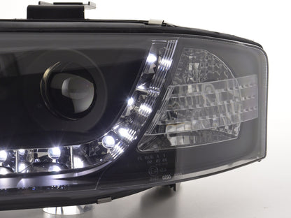 Scheinwerfer Set Daylight LED TFL-Optik Audi A6 Typ 4B  97-01 schwarz