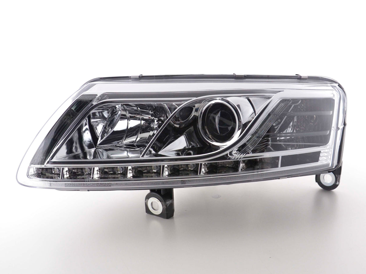 Scheinwerfer Set Xenon Daylight LED Tagfahrlicht Audi A6 Typ 4F Bj. 04-08 chrom