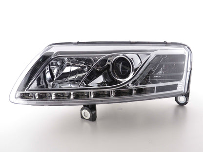 Scheinwerfer Set Xenon Daylight LED Tagfahrlicht Audi A6 Typ 4F Bj. 04-08 chrom