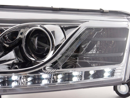 Scheinwerfer Set Xenon Daylight LED Tagfahrlicht Audi A6 Typ 4F Bj. 04-08 chrom