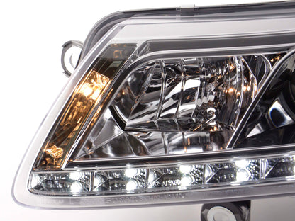 Scheinwerfer Set Xenon Daylight LED Tagfahrlicht Audi A6 Typ 4F Bj. 04-08 chrom