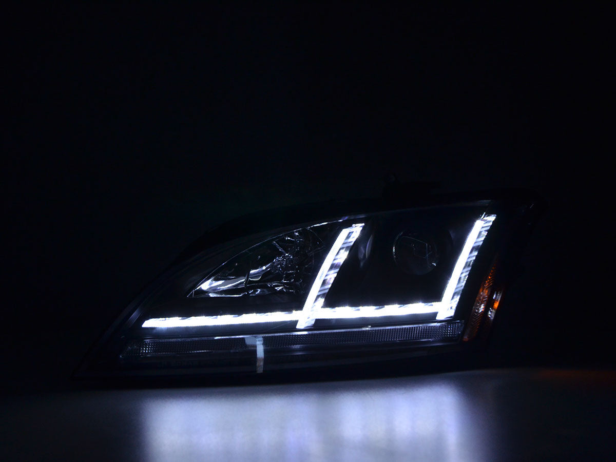 Scheinwerfer Set Daylight LED TFL-Optik Audi TT 8J Bj. 06-10 schwarz