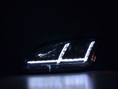 Scheinwerfer Set Daylight LED TFL-Optik Audi TT 8J Bj. 06-10 schwarz