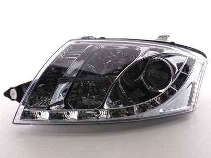 Scheinwerfer Set Daylight LED TFL-Optik Audi TT Typ 8N Bj. 99-06 chrom