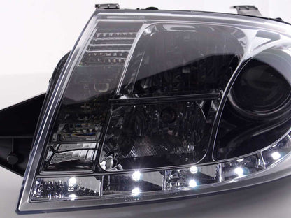 Scheinwerfer Set Daylight LED TFL-Optik Audi TT Typ 8N Bj. 99-06 chrom