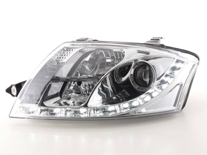 Scheinwerfer Set Daylight LED Tagfahrlicht Audi TT Typ 8N  98-06 chrom