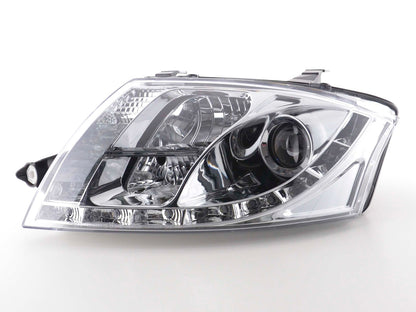 Scheinwerfer Set Daylight LED Tagfahrlicht Audi TT Typ 8N  98-06 chrom
