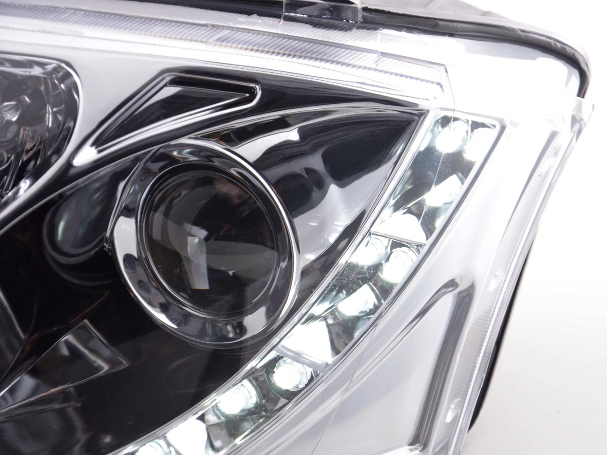 Scheinwerfer Set Daylight LED Tagfahrlicht Audi TT Typ 8N Bj. 99-05 chrom