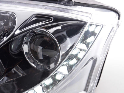 Scheinwerfer Set Daylight LED Tagfahrlicht Audi TT Typ 8N Bj. 99-05 chrom