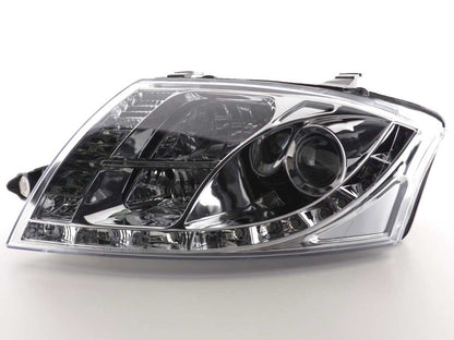 Scheinwerfer Set Daylight LED Tagfahrlicht Audi TT Typ 8N  99-05 chrom