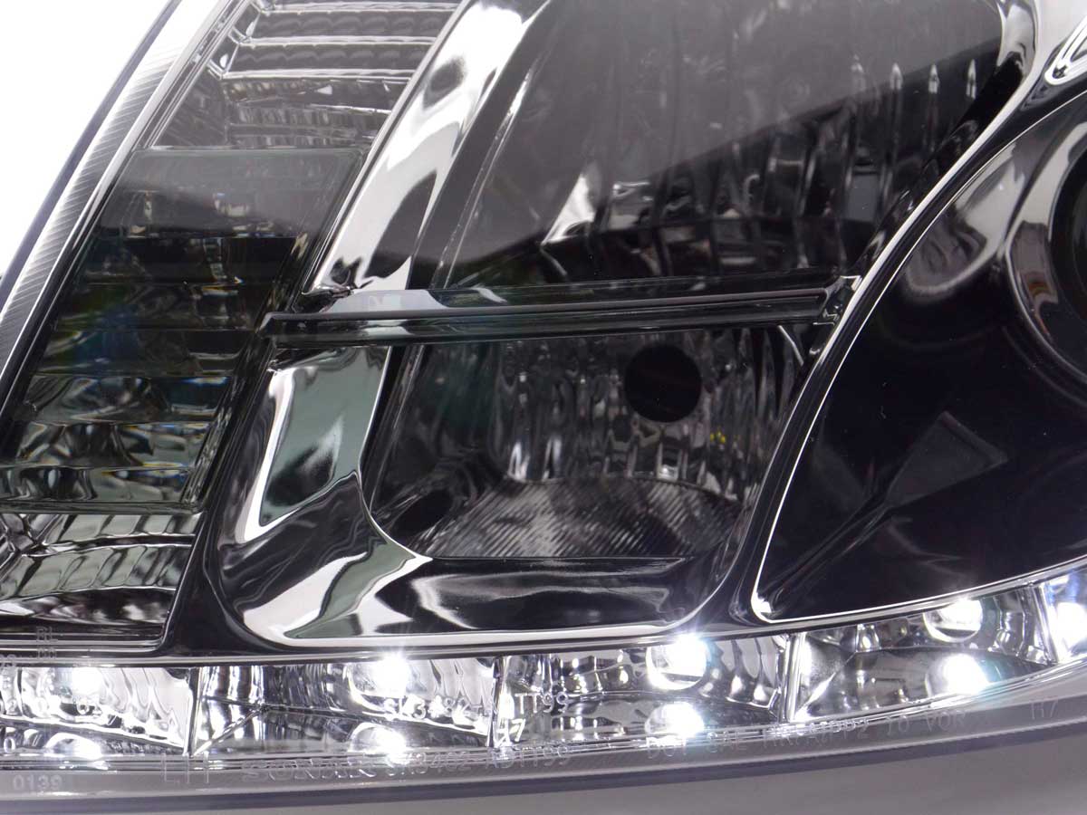 Scheinwerfer Set Daylight LED TFL-Optik Audi TT Typ 8N Bj. 99-05 chrom
