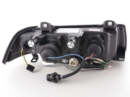 Scheinwerfer Set Daylight LED Tagfahrlicht BMW 3er E36 Limo/Touring chrom für Rechtslenker