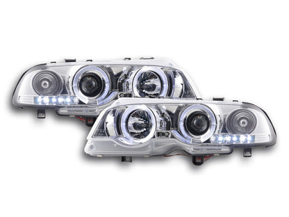 Scheinwerfer Set BMW 3er E46 Coupe/Cabrio Bj. 98-02 chrom