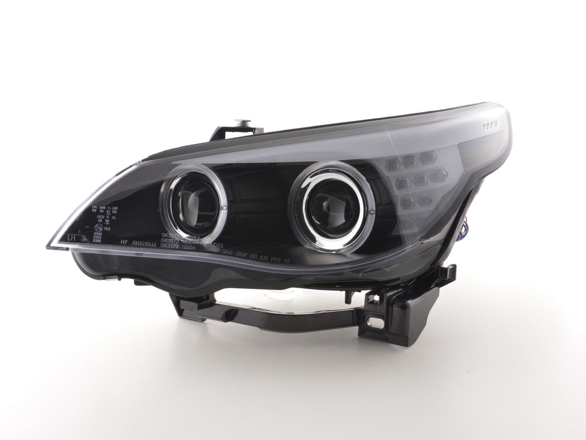 Scheinwerfer Set BMW 5er E60/E61 Bj. 03-07 schwarz