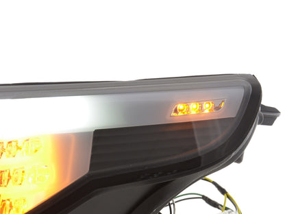 Scheinwerfer Set Xenon Angel Eyes LED BMW 5er E60/E61 Bj. 05-08 schwarz für Rechtslenker