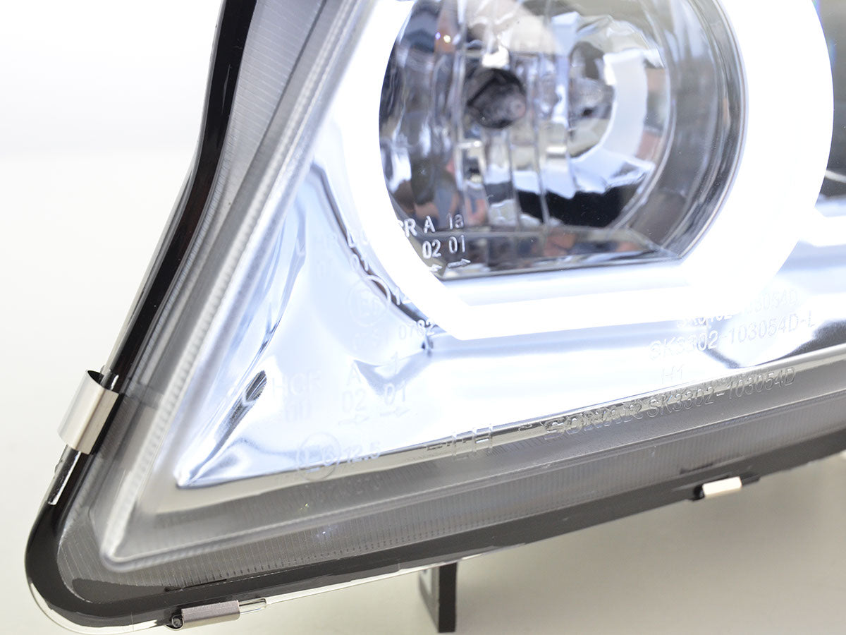 Scheinwerfer Set Daylight LED TFL-Optik BMW 3er E90/E91 Bj. 05-08 chrom
