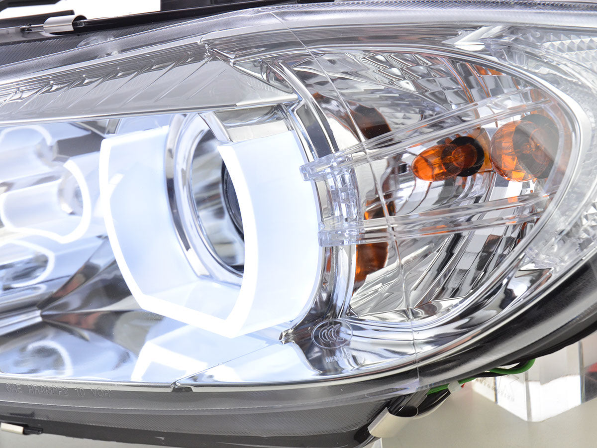 Scheinwerfer Set Daylight LED TFL-Optik BMW 3er E90/E91 Bj. 05-08 chrom