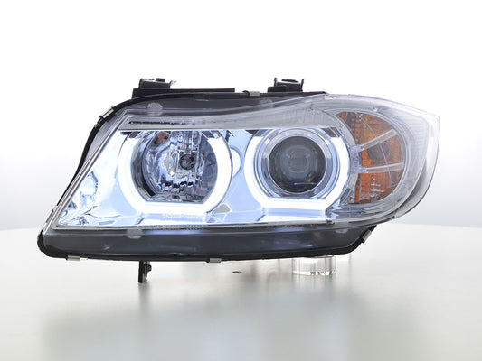 Scheinwerfer Set Xenon Daylight LED TFL-Optik BMW 3er E90/E91 Bj. 05-08 chrom