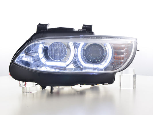 Scheinwerfer Set Xenon Daylight LED Tagfahrlicht BMW 3er E92/E93 Bj. 06-10 chrom