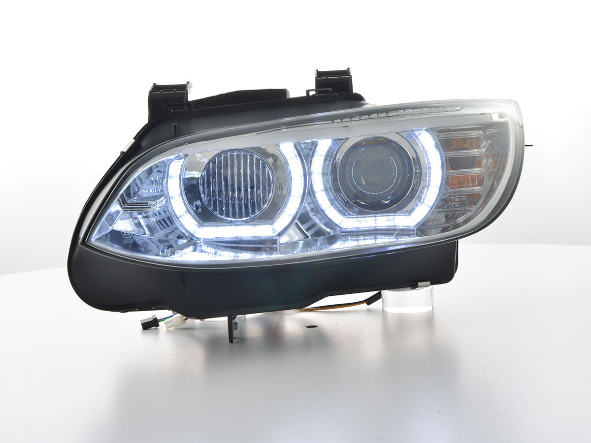 Scheinwerfer Set Xenon Daylight LED Tagfahrlicht BMW 3er E92/E93 Bj. 06-10 chrom