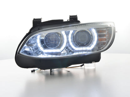Scheinwerfer Set Xenon Daylight LED Tagfahrlicht BMW 3er E92/E93 Bj. 06-10 chrom