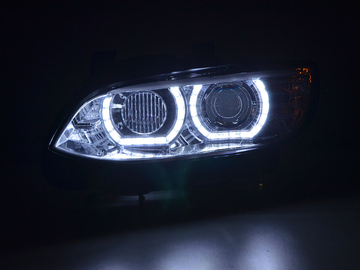 Scheinwerfer Set Xenon Daylight LED Tagfahrlicht BMW 3er E92/E93 Bj. 06-10 chrom