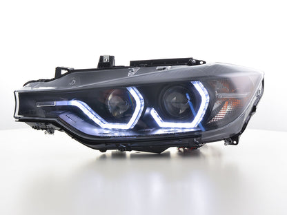 Scheinwerfer Set Daylight LED Tagfahrlicht BMW 3er F30/F31 Limo/Touring Bj. 11-15 schwarz