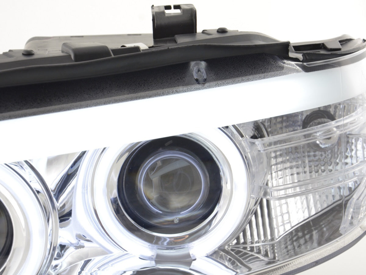Scheinwerfer Set Xenon Daylight CCFL TFL-Optik BMW X5 E53 Bj. 03-06 chrom