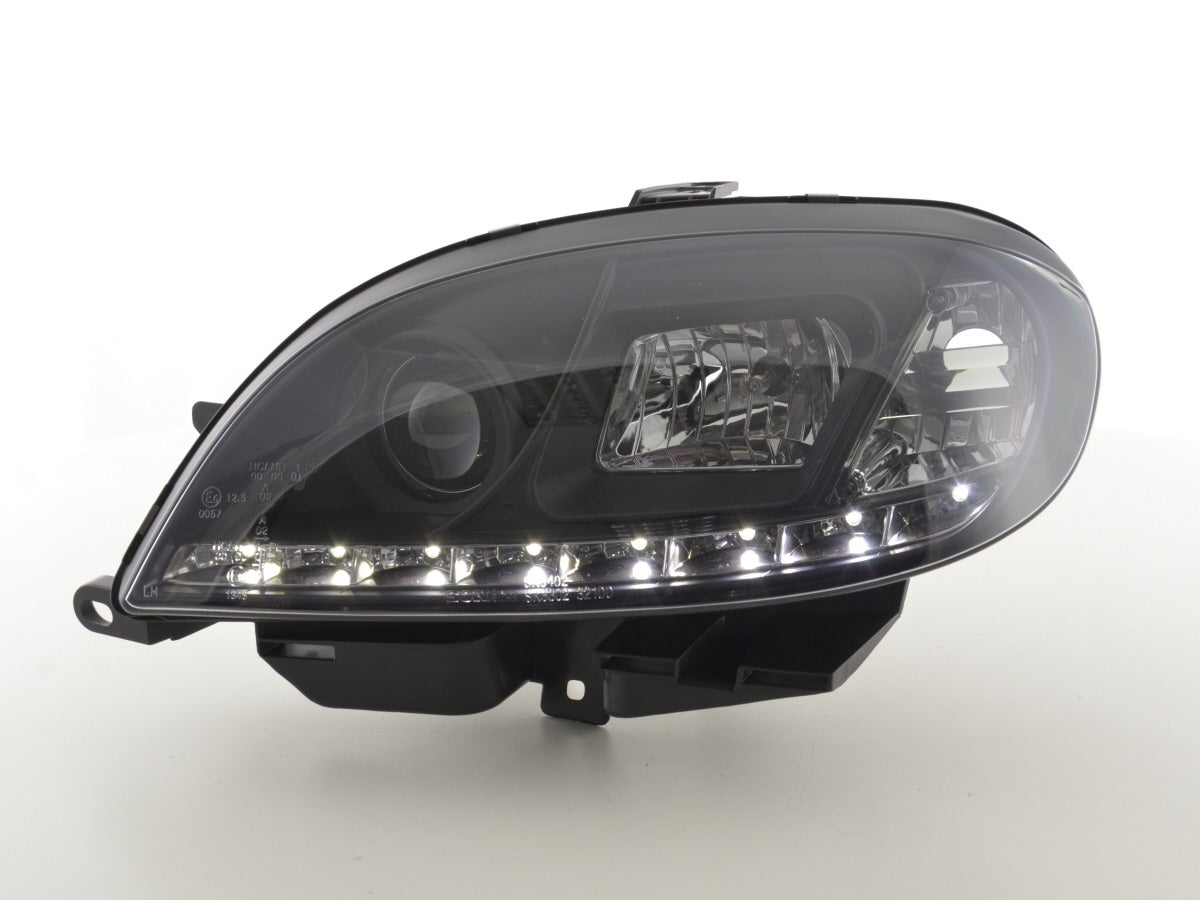 Scheinwerfer Set Daylight LED TFL-Optik Citroen Saxo Bj. 00-02 schwarz