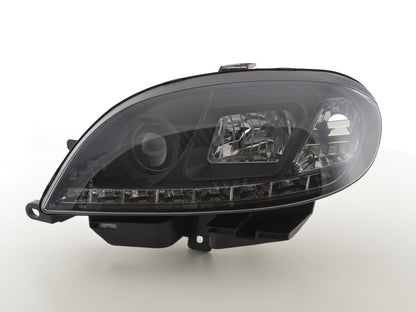 Scheinwerfer Set Daylight LED TFL-Optik Citroen Saxo Bj. 00-02 schwarz