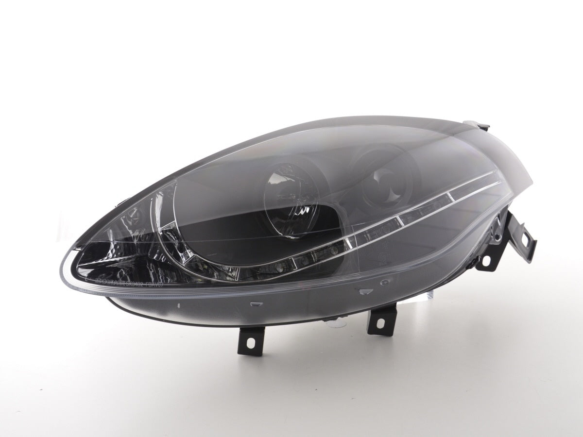 Scheinwerfer Set Daylight LED TFL-Optik Fiat Bravo Typ 198  07- schwarz