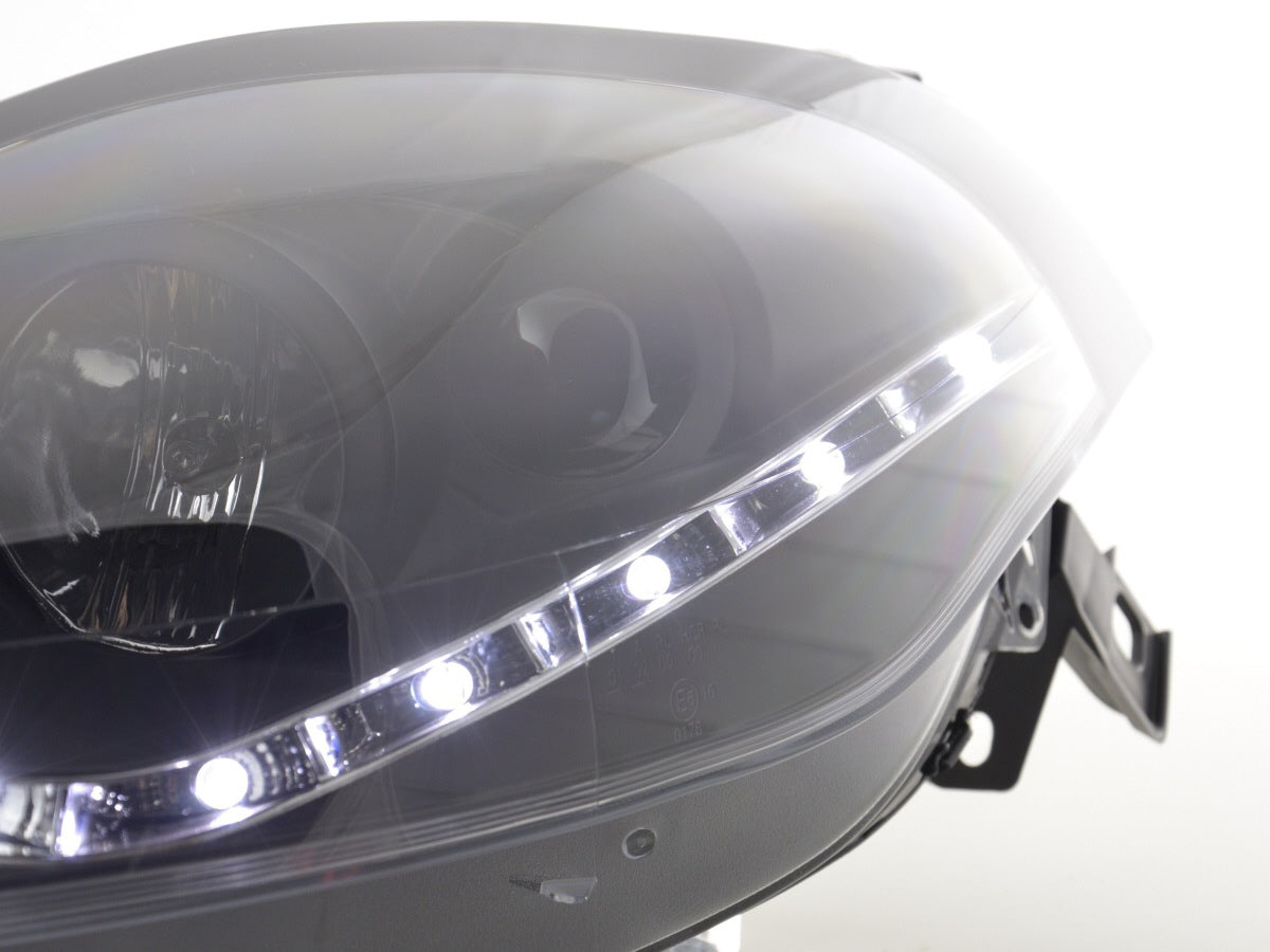 Scheinwerfer Set Daylight LED TFL-Optik Fiat Bravo Typ 198  07- schwarz