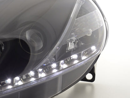 Scheinwerfer Daylight gebraucht Fiat Grande Punto Typ 199 Bj. 05-08 schwarz