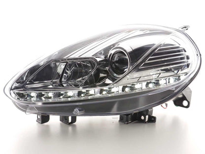 Scheinwerfer Set Daylight LED Tagfahrlicht Fiat Punto Evo Bj. 09- chrom