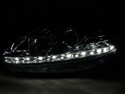 Scheinwerfer Set Daylight LED Tagfahrlicht Fiat Punto Evo Bj. 09- chrom