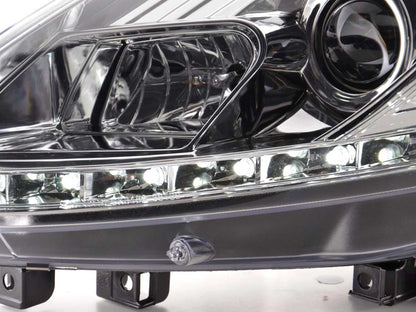 Scheinwerfer Set Daylight LED Tagfahrlicht Fiat Punto Evo Bj. 09- chrom