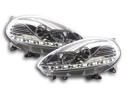 Scheinwerfer Set Daylight LED Tagfahrlicht Fiat Punto Evo Bj. 09- chrom