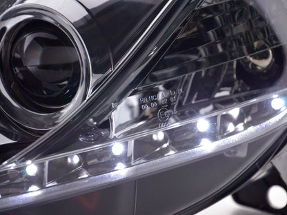 Scheinwerfer Set Daylight LED TFL-Optik Fiat Grande Punto Typ 199 Bj. 08- chrom