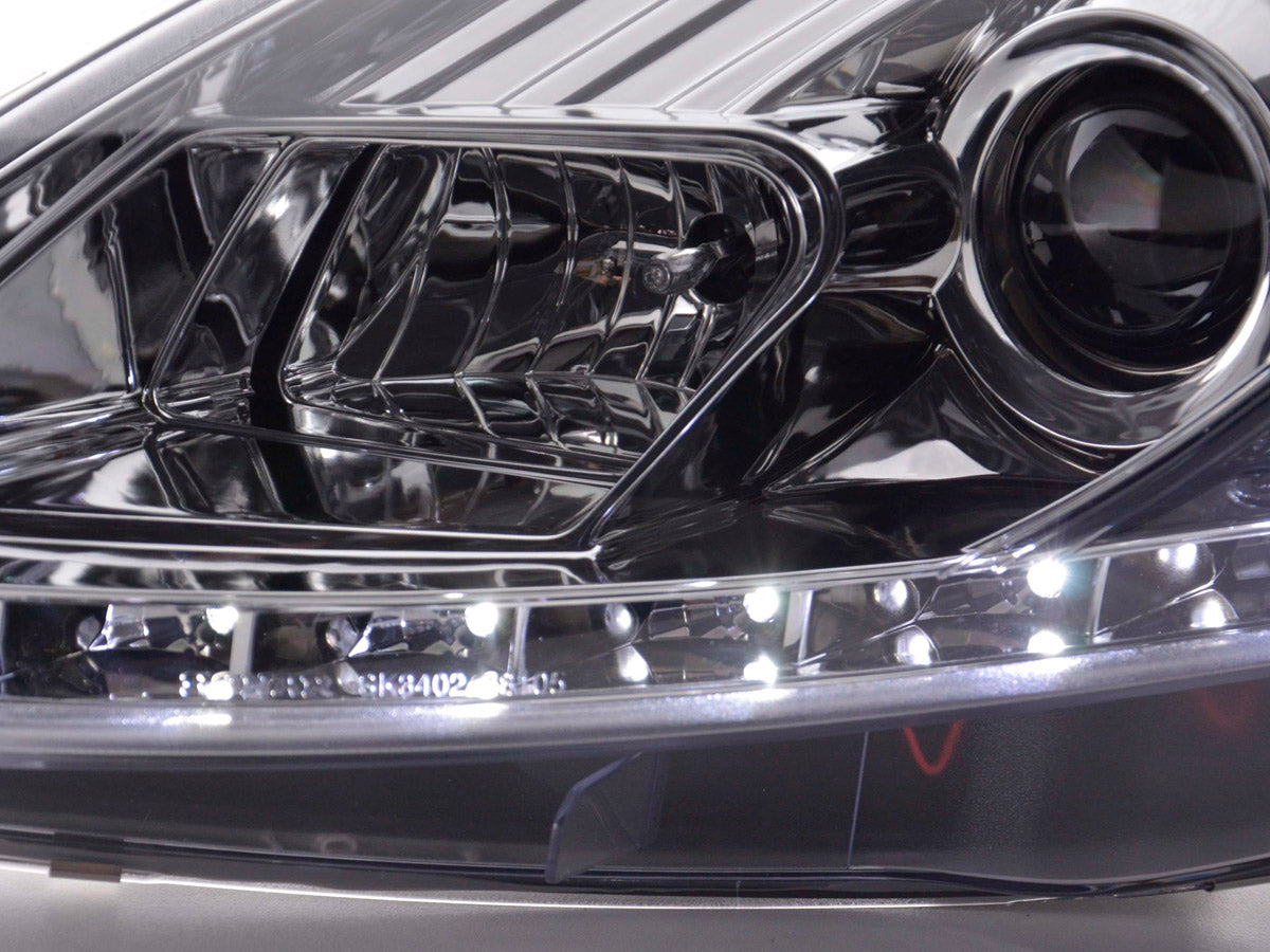 Scheinwerfer Set Daylight LED TFL-Optik Fiat Grande Punto Typ 199 Bj. 08- chrom