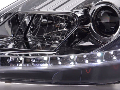 Scheinwerfer Set Daylight LED TFL-Optik Fiat Grande Punto Typ 199 Bj. 08- chrom