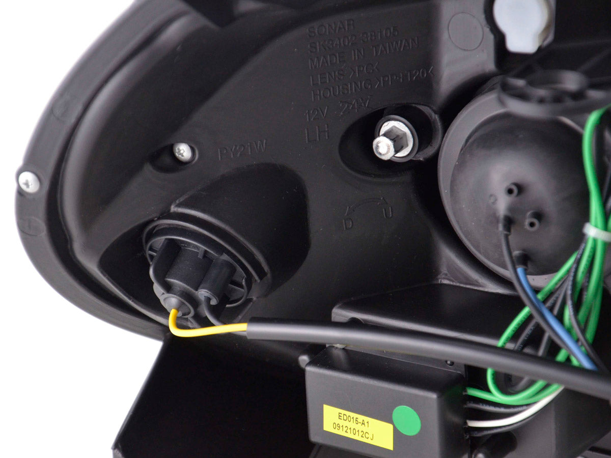 Scheinwerfer Set Daylight LED TFL-Optik Fiat Grande Punto Typ 199 Bj. 08- chrom