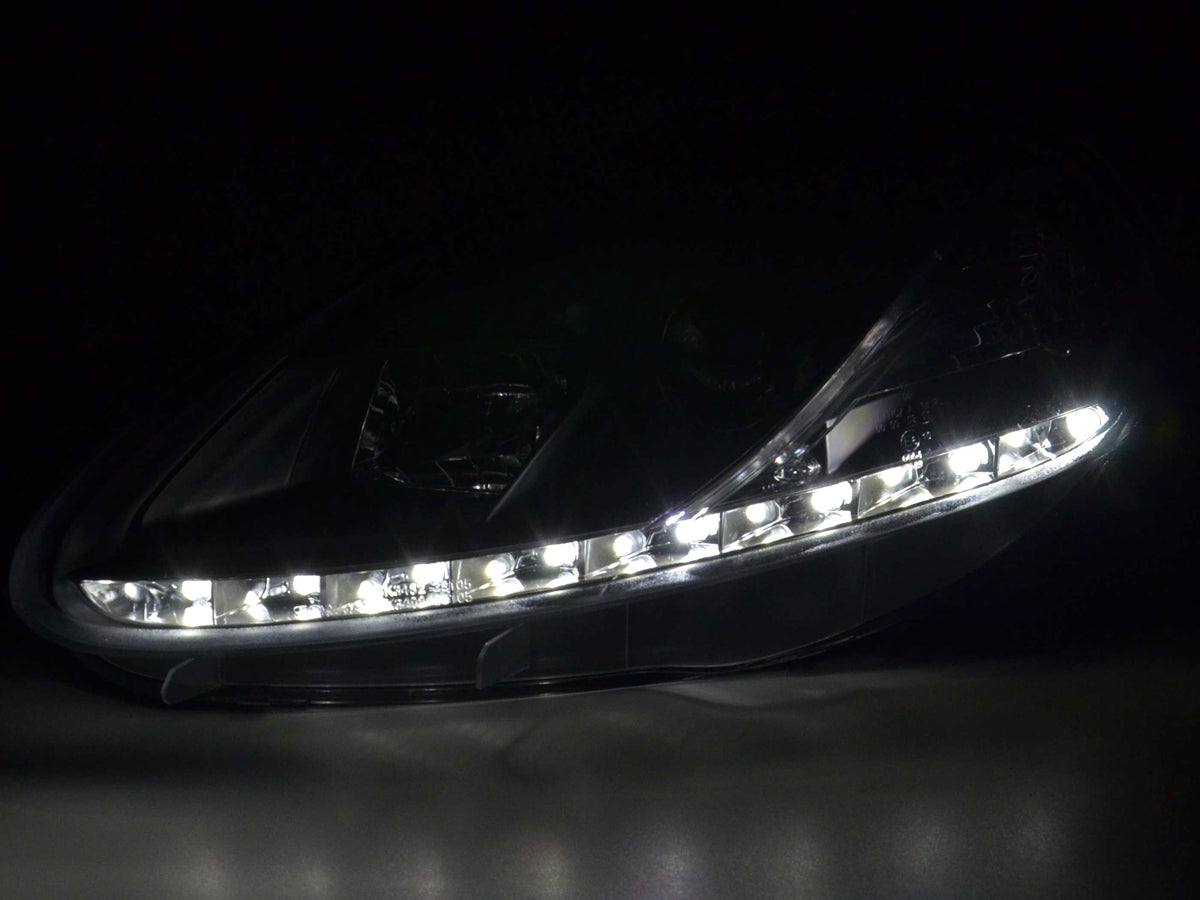 Scheinwerfer Set Daylight LED Tagfahrlicht Fiat Grande Punto 199 schwarz