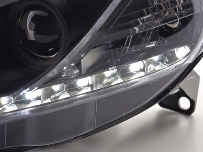 Scheinwerfer Set Daylight LED Tagfahrlicht Fiat Grande Punto 199 schwarz