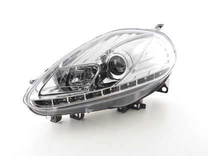 Scheinwerfer Set Daylight LED Tagfahrlicht Fiat Punto Evo Bj. 09-11 chrom