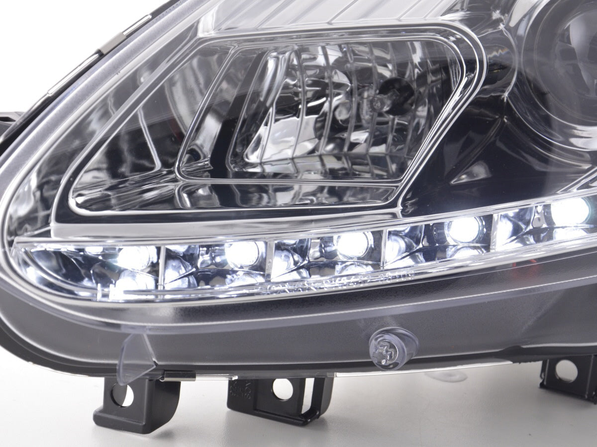 Scheinwerfer Set Daylight LED Tagfahrlicht Fiat Punto Evo Bj. 09-11 chrom